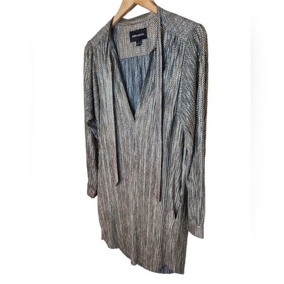 Sabina Musayev Gold and Silver Textured Dress - Picture 10 of 12